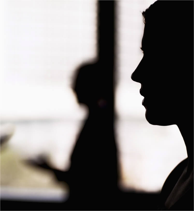 Silhouette of a woman